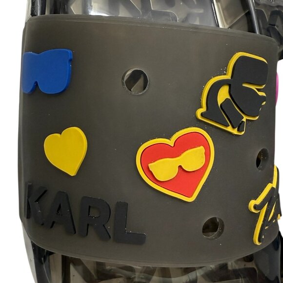 Karl Lagerfeld Paris Thea Jelly Translucent Pool Slides Sandals Women's Size 9 - Picture 6 of 12